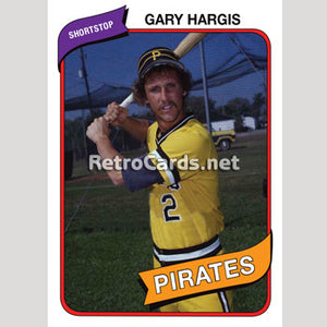1980T Gary Hargis Pittsburgh Pirates