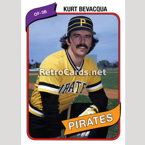 1980T Kurt Bevacqua Pittsburgh Pirates