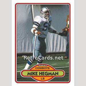 1980T Mike Hegman Dallas Cowboys