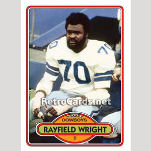 1980T Rayfield Wright Dallas Cowboys