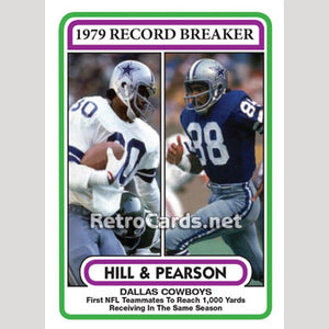 1980T Record: Tony Hill & Drew Pearson Dallas Cowboys