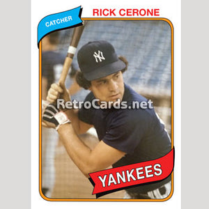 1980T Rick Cerone New York Yankees