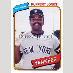 1980T Ruppert Jones New York Yankees