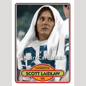 1980T Scott Laidlaw Dallas Cowboys