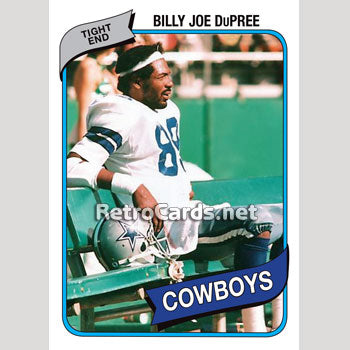 1980T MLB Billy Joe DuPree Dallas Cowboys – RetroCards