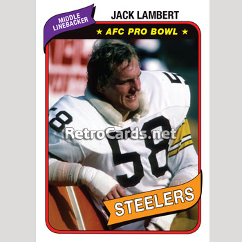 1980T-MLB Jack Lambert Pittsburgh Steelers – RetroCards