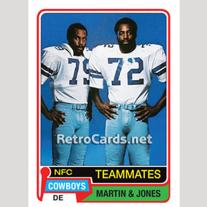 1981T Teammates Harvey Martin & Ed Jones Dallas Cowboys