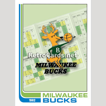 1982-83T-Checklist-Milwaukee-Bucks