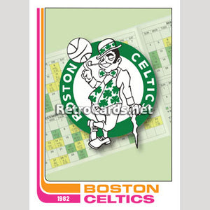 1982-83T Checklist Boston Celtics