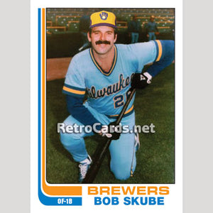 1982T Bob Skube Milwaukee Brewers