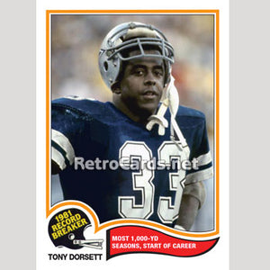 1982T Highlight Dorsett Dallas Cowboys.