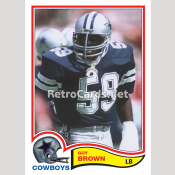 1982T Guy Brown Dallas Cowboys – RetroCards