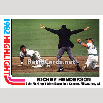 1982T-Henderson-Record-Milwaukee-Brewers
