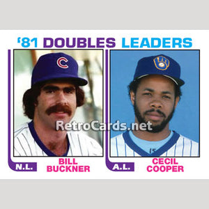 1982T MLB Leaders Doubles