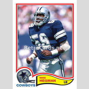 1982T Mike Hegman Dallas Cowboys