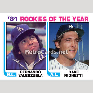 1982T Rookie of the Year