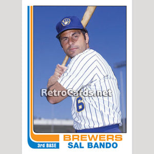 1982T Sal Bando Milwaukee Brewers