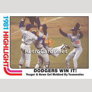 1982T World Series Win Highlight