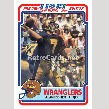 1983T Alan Risher Arizona Wranglers