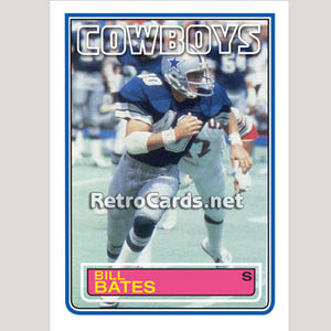1983T Bill Bates Dallas Cowboys