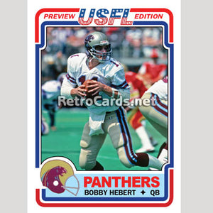 1983T Bobby Hebert Michigan Panthers