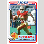 1983T Chuck Fusina Philadelphia Stars