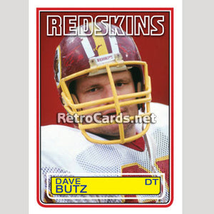 1983T Dave Butz Washington Redskins