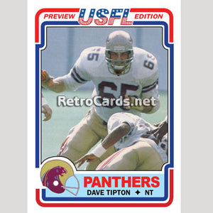1983T Dave Tipton Michigan Panthers
