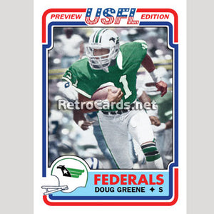 1983T Doug Greene Washington Federals
