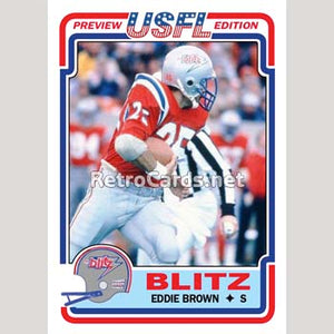 1983T Eddie Brown Chicago Blitz
