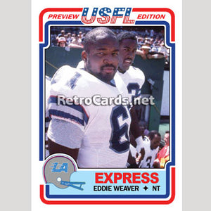 1983T Eddie Weaver Los Angeles Express