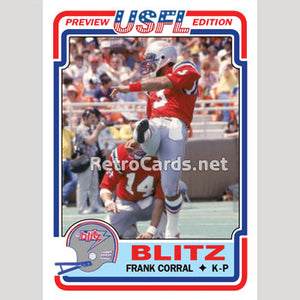 1983T Frank Corral Chicago Blitz