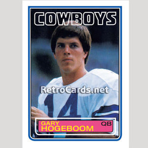 1983T Gary Hogeboom Dallas Cowboys