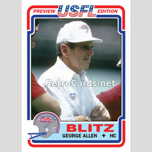 1983T George Allen Chicago Blitz