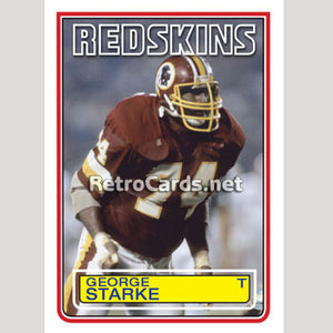 1983T George Starke Washington Redskins