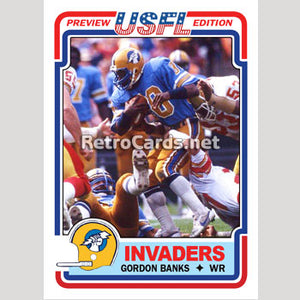 1983T Gordon Banks Oakland Invaders