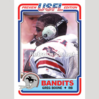 1983T Greg Boone Tampa Bay Bandits