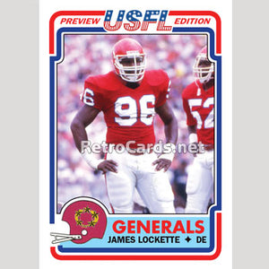 1983T James Lockette New Jersey Generals