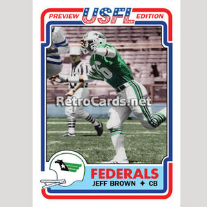 1983T Jeff Brown Washington Federals
