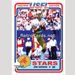 1983T Jim Krohn Philadelphia Stars