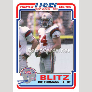 1983T Joe Ehrmann Chicago Blitz