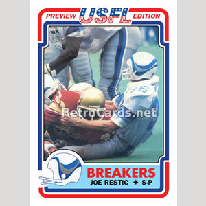 1983T Joe Restic Boston Breakers