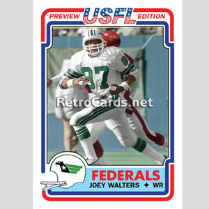 1983T Joey Walters Washington Federals