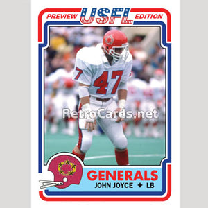 1983T John Joyce New Jersey Generals