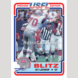1983T Kit Lathrop Chicago Blitz