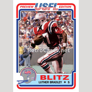 1983T Luther Bradley Chicago Blitz