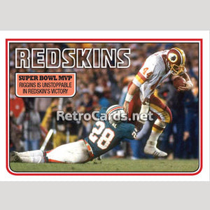 1983T Super Bowl MVP John Riggins Washington Redskins