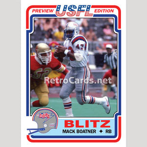 1983T Mack Boatner Chicago Blitz