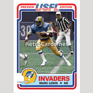 1983T Marc Lewis Oakland Invaders