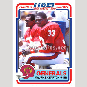 1983T Maurice Carthon New Jersey Generals